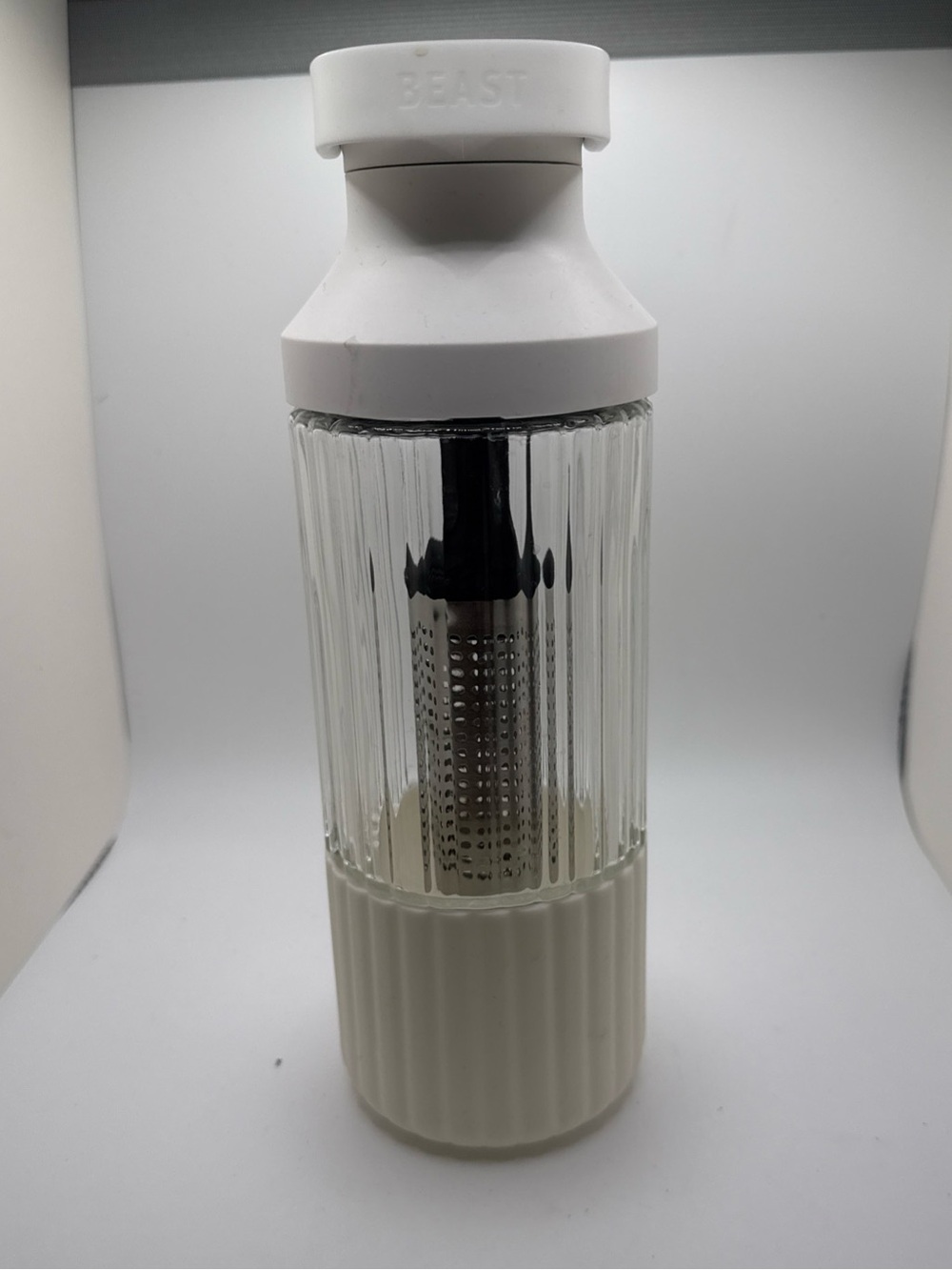 Beast Health Hydration Infuser Water Bottle - White & Clear